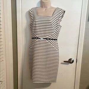 Striped Black and White Dress